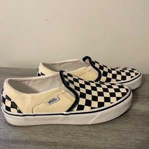 Woman’s Vans Classic Slip On Checkerboard Shoes